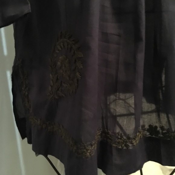 Jayshree Dalal Navy Blue Blouse - Picture 2 of 6